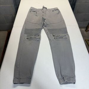 Victorious Joggers Men M (30x28) Stretch‎ Cotton Elastic Drawstring Frills y2k